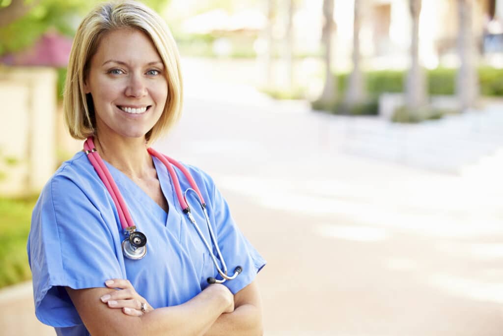 Nurse with arms crossed