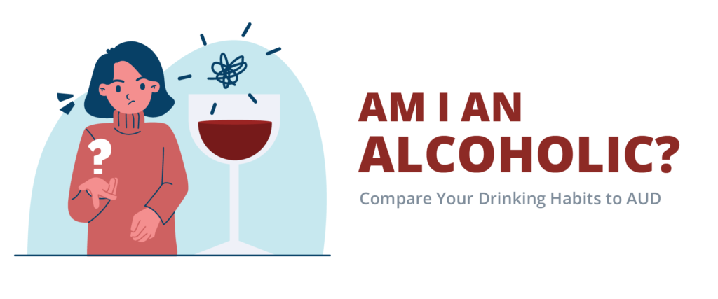 Am I an Alcoholic? Infographic for alcohol rehab with alcoholic quiz