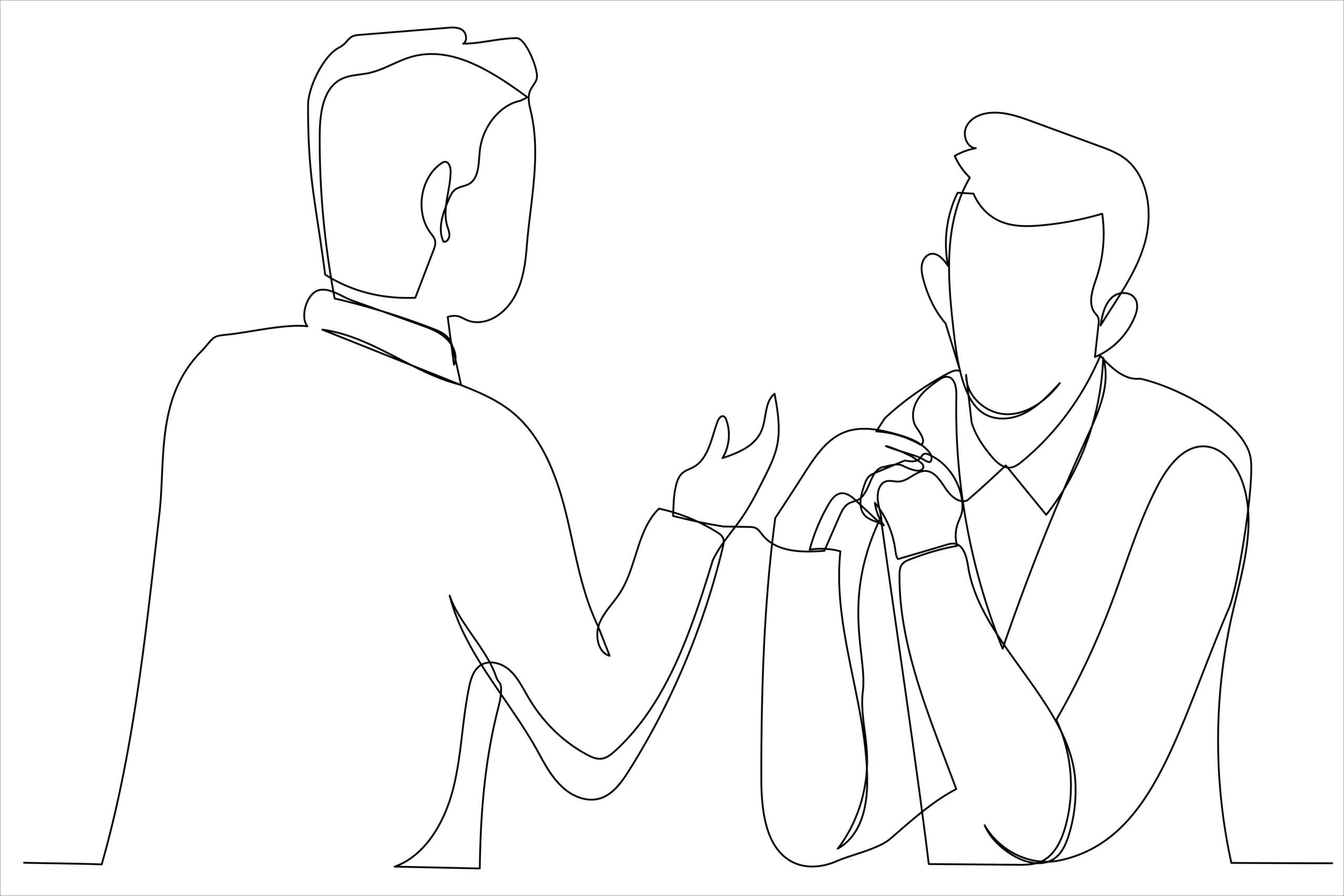 line-drawing-of-two-people-talking