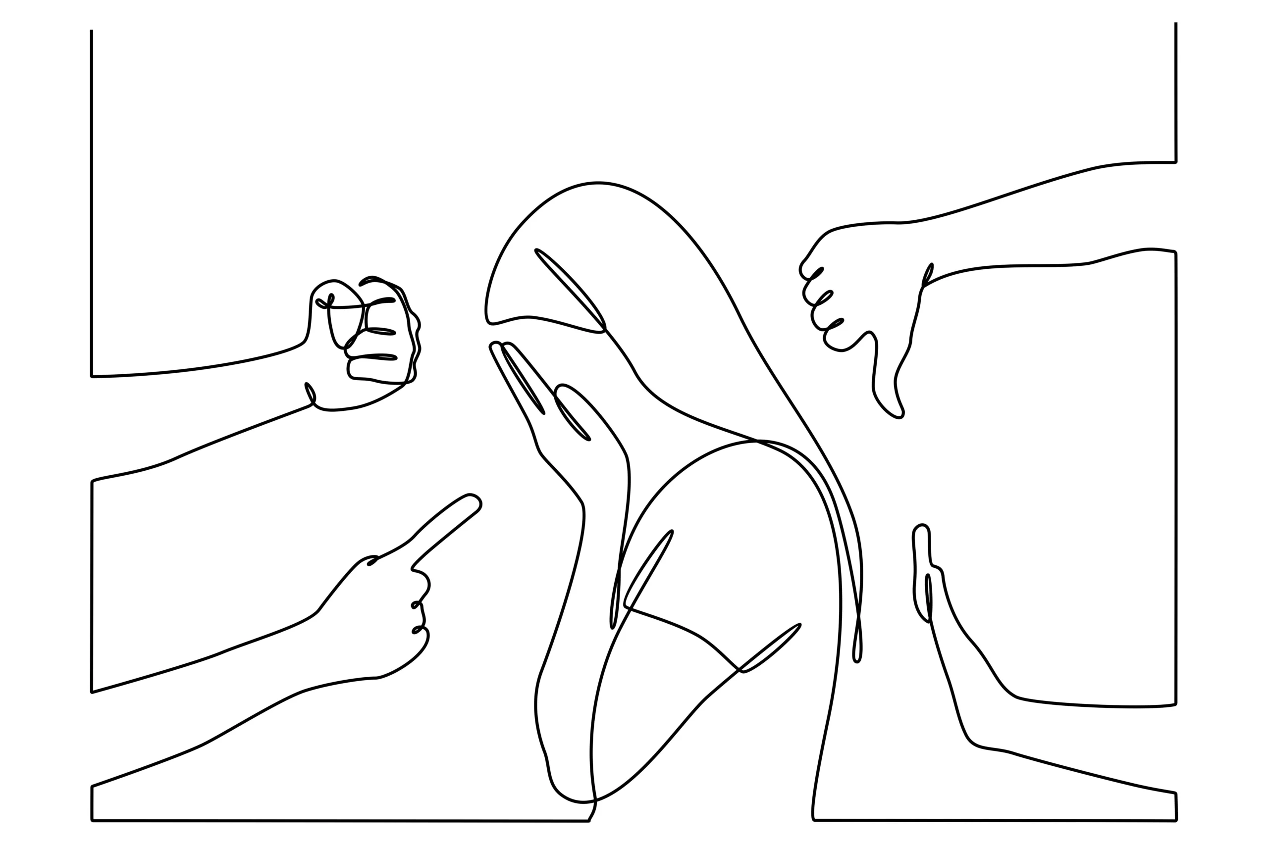 pointing-fingers-at-womna0line-drawing