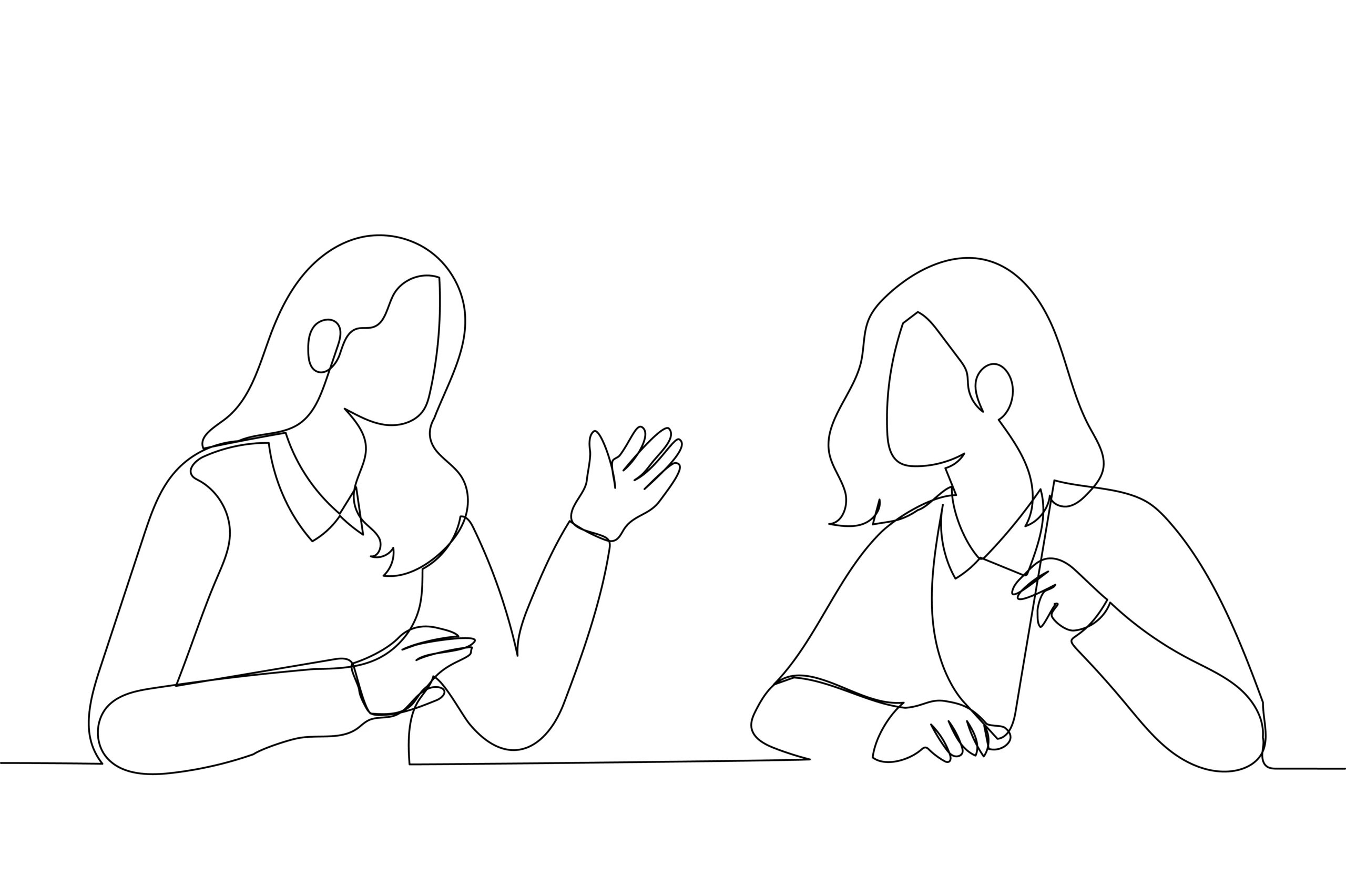 women-setting-boundaries-line-drawing