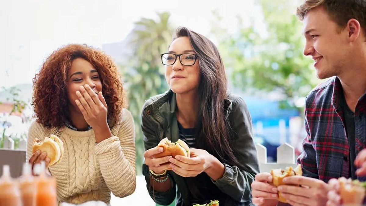 How to support someone with an eating disorder: Establish a healthy relationship with food by sharing meals without shame or judgment.