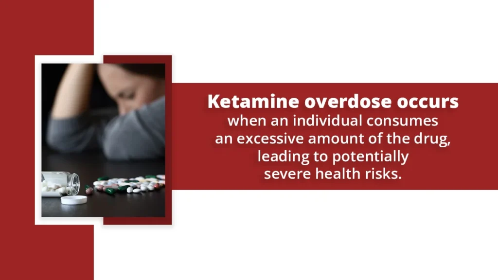 Ketamine overdose occurs when an individual consumes an excessive amount of the drug, leading to potentially severe health risks.